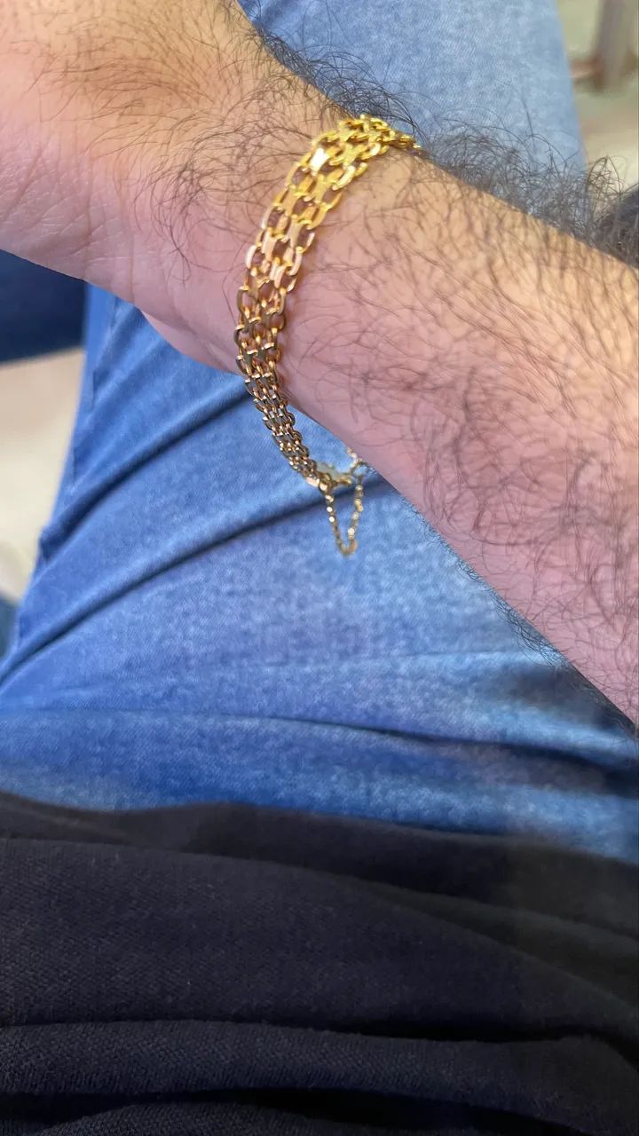     Pulseira de Ouro 18K - 13g
