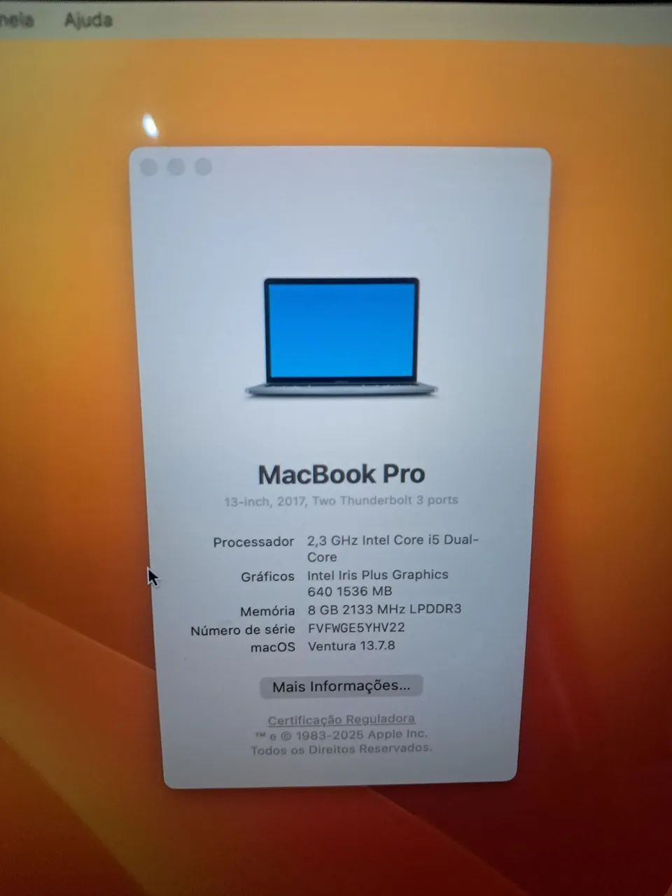 MacBook Pro 2017 | 13 Polegadas | SSD | Ventura - Foto 3