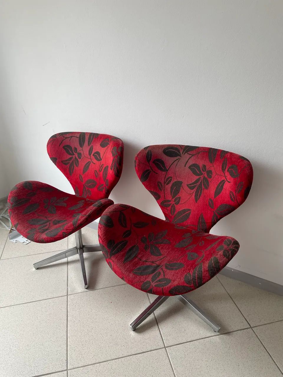 Kit 2 Poltronas Swan Estampada