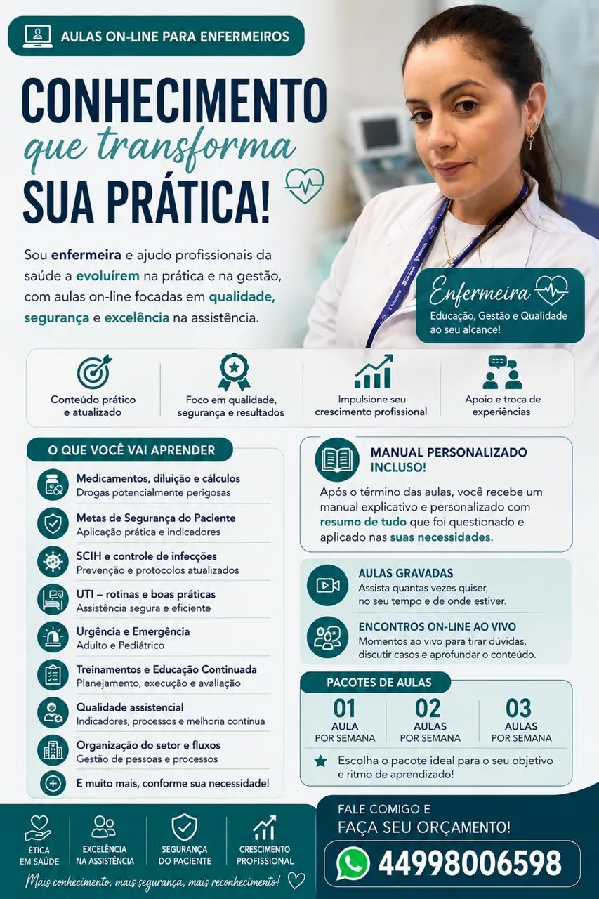 ? AULAS ON-LINE PARA ENFERMEIROS!  - Foto 2