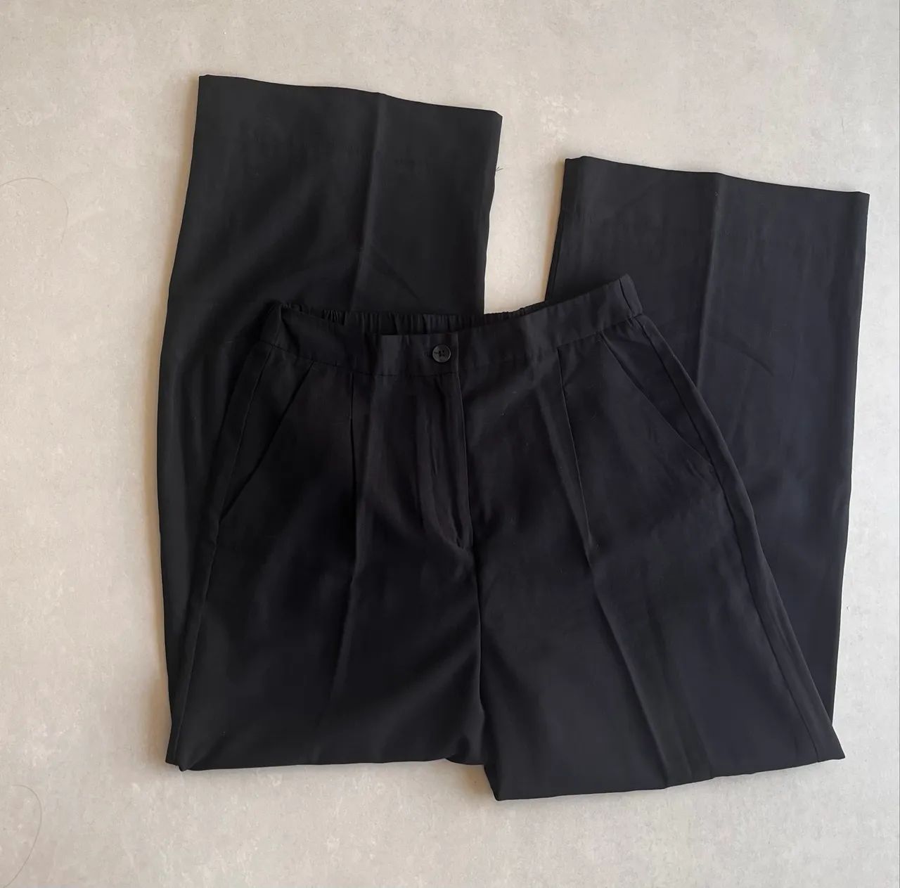 Calça pantalona preta C&A / 42 - Foto 4