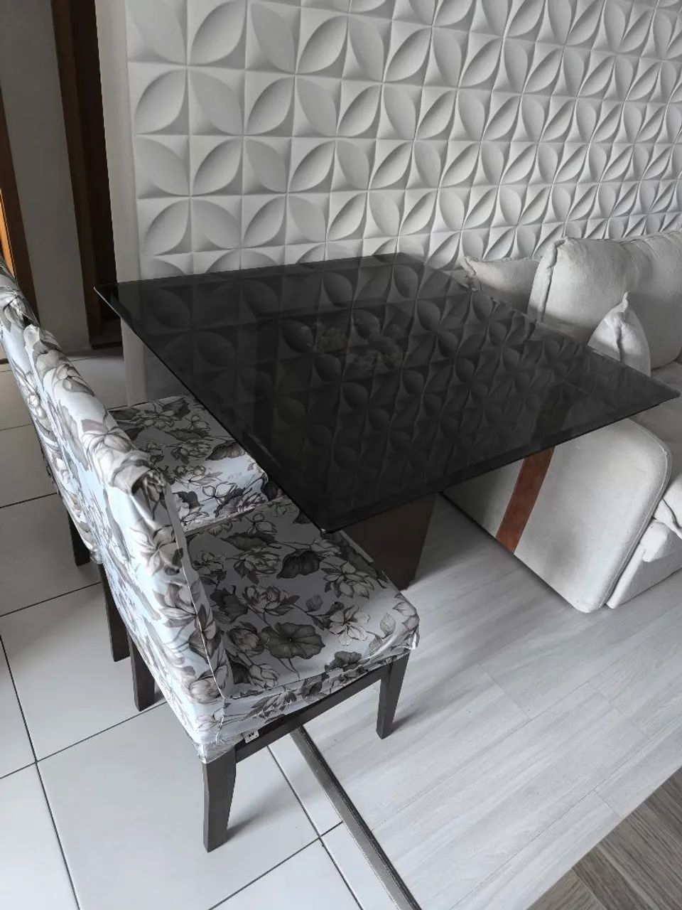 Mesa vidro 4 Cadeiras
