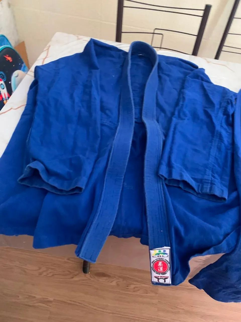 Kimono completo de judô tamanho 14 azul - Foto 2