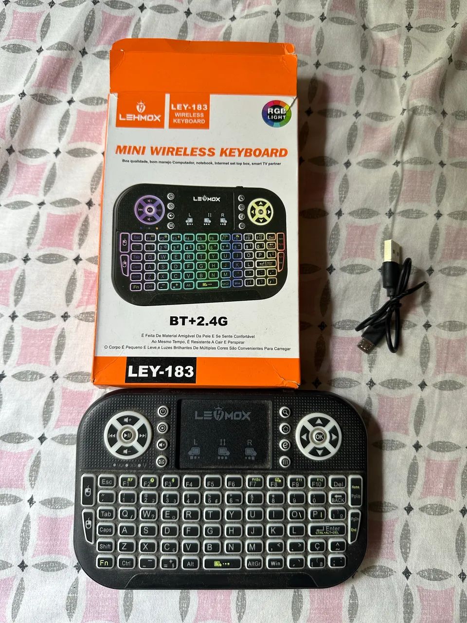 Mini teclado sem fio lehmox ley-183