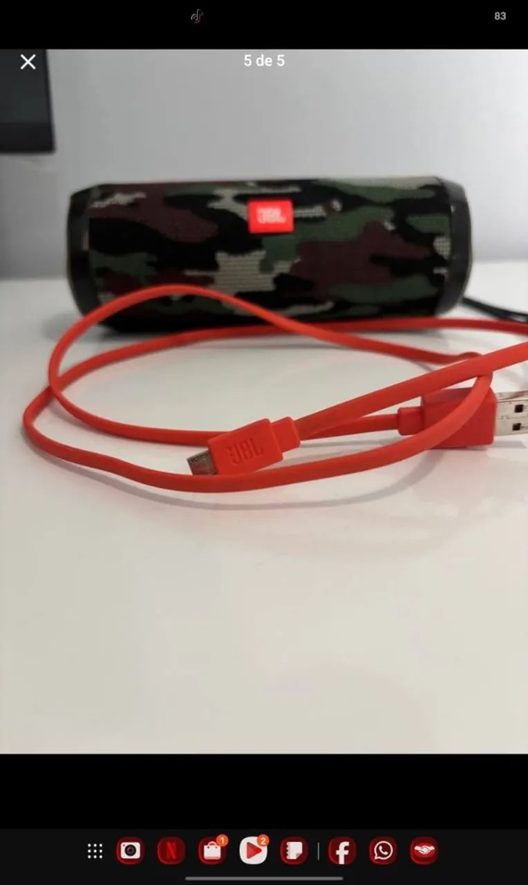 JBL Flip 4 Original Camuflada Squad Caixa de Som Bluetooth - Foto 5