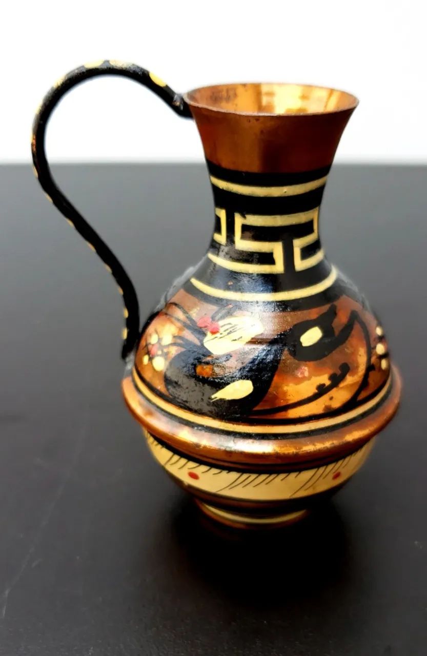 Vaso de Cobre Vintage Feito à Mão - Grécia - Foto 3