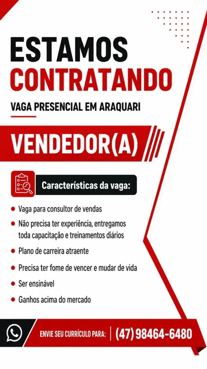 CONSULTOR DE VENDAS 