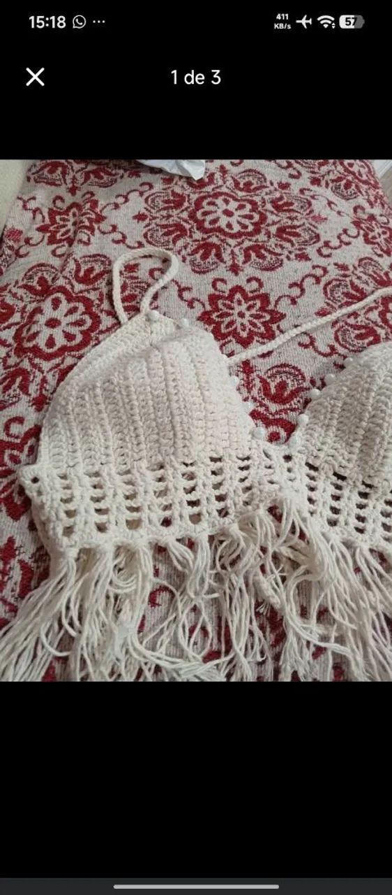 Conjunto de crochê novo  - Foto 3