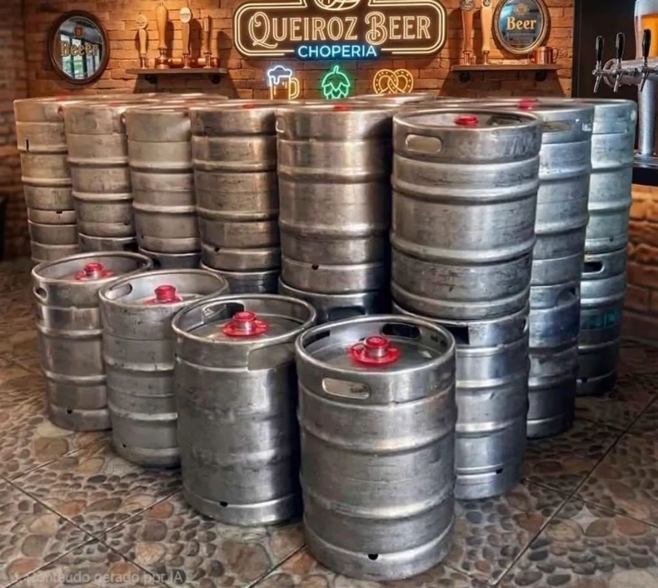 Barril de chopp vazio para chope artesanal 
