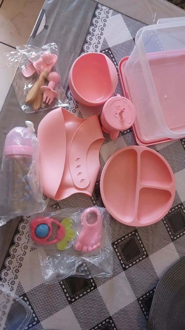 Kit refeição de silicone 