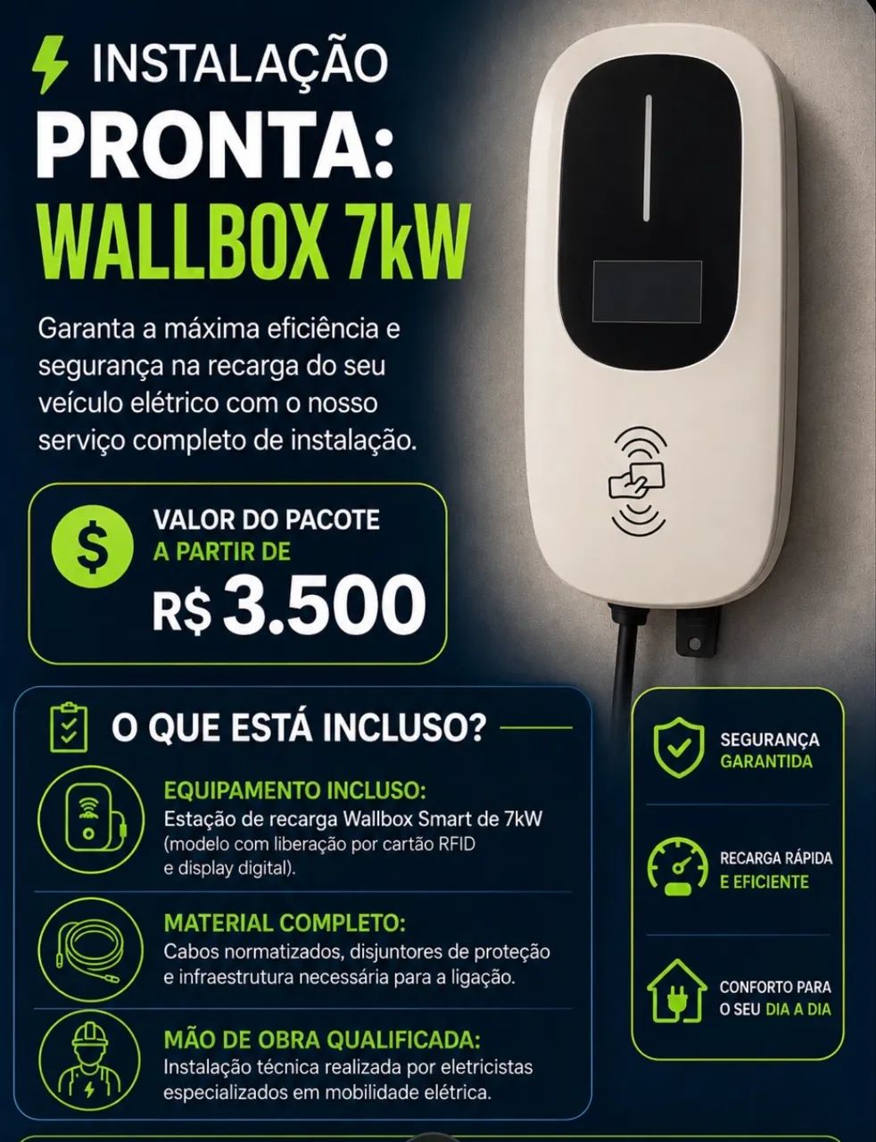 Wallbox 7kw (carregador veicular) 