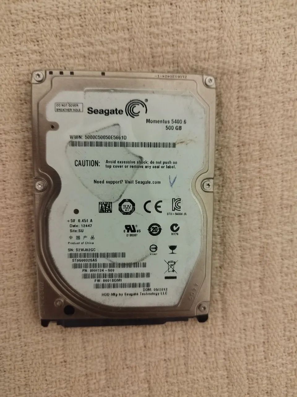 02 HD's para notebook, de 1TB e 500GB - Foto 3
