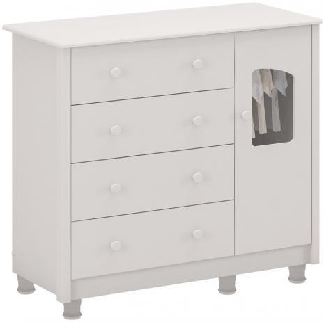 Cômoda em MDF Lisi com 4 Gavetas - Peroba Móveis 9. * - Foto 3