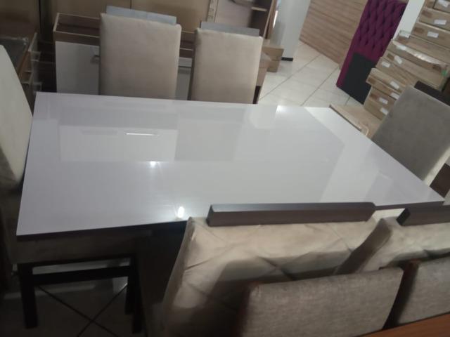 Mesa de vidro com 6 cadeiras - Foto 4