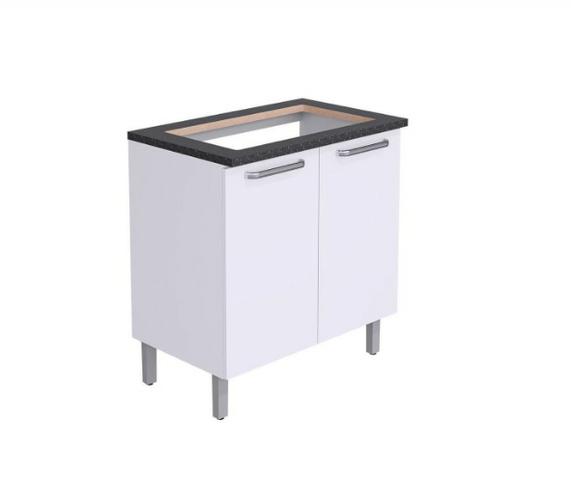 Balcão Cooktop MDF Cacau IG2A-80 2 Portas P/ Cooktop 5B - Foto 4