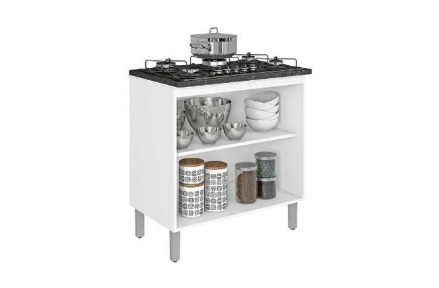 Balcão Cooktop MDF Cacau IG2A-80 2 Portas P/ Cooktop 5B - Foto 2