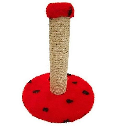 Brinquedo Arranhador De Pelúcia, Madeira E Sisal P/ Gatos
