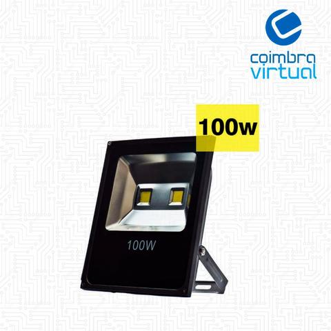 Refletor 100w Holofote LED Branco Frio Bivolt IP65 Garantia Loja Fisica Temos Motoboy
