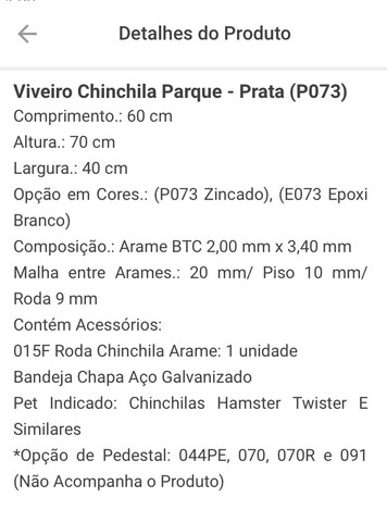 Gaiola Viveiro, Porquinho da Índia, Chinchilas, Hamster, Twister - Foto 5