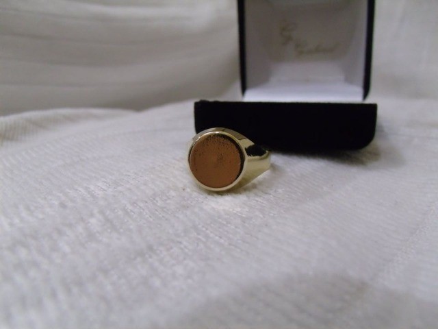 Anel Liso Folheado Ouro 18k