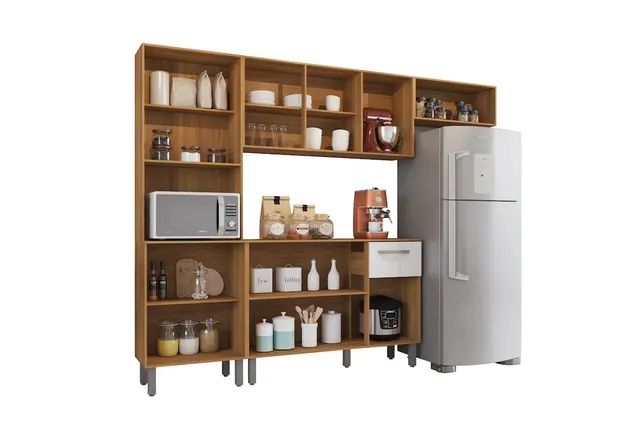 Armário Cozinha Modulado Fiorello 4 peças r76 - Foto 3