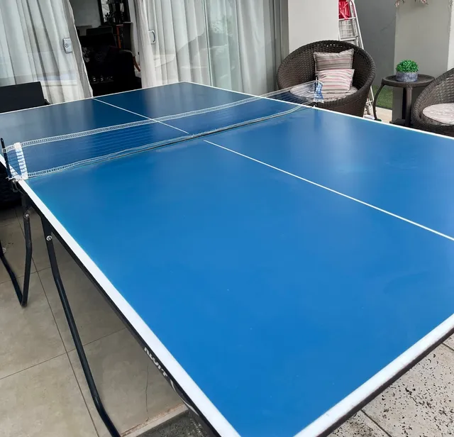 Mesa de ping pong Klopf 1008 fabricada em MDF cor azul
