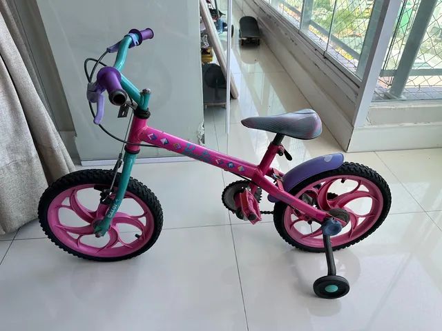 Bicicleta Caloi Barbie Infantil - Aro 16 - Pink