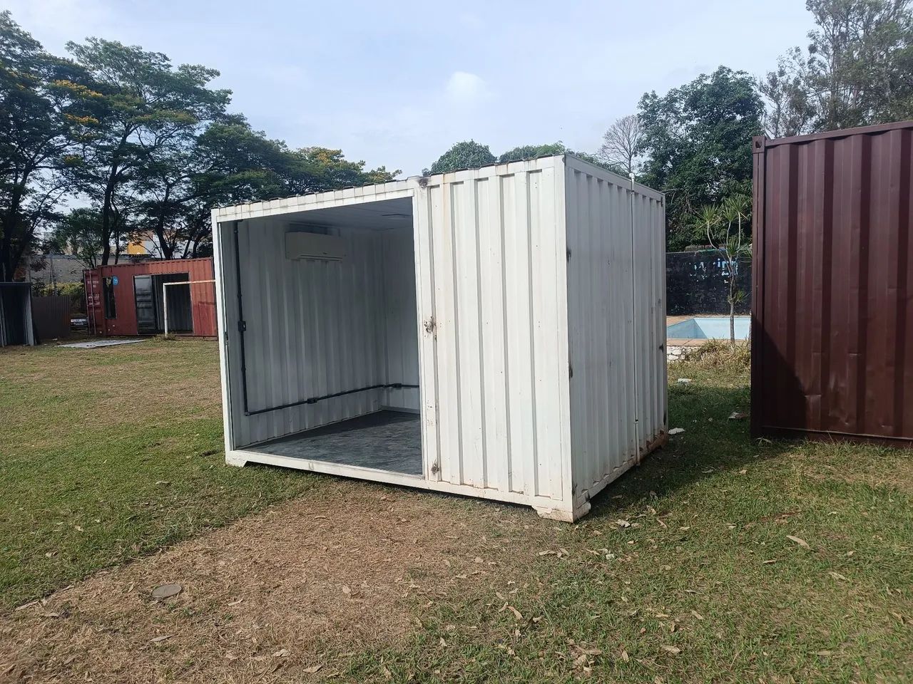 Container escritório completo vidro Blindex ar condicionado - Foto 5