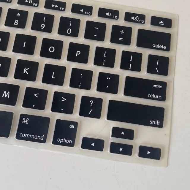C101 Protetor de Silicone Black Para Teclado de Macbook Pro e Air 13 / 15 / 17  - Foto 5