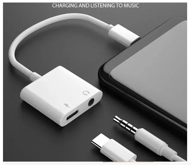 Adaptador De Audio P2 + Carregador Para Usb-c Adpatc7.1  Arduino Automação COD-CP767  