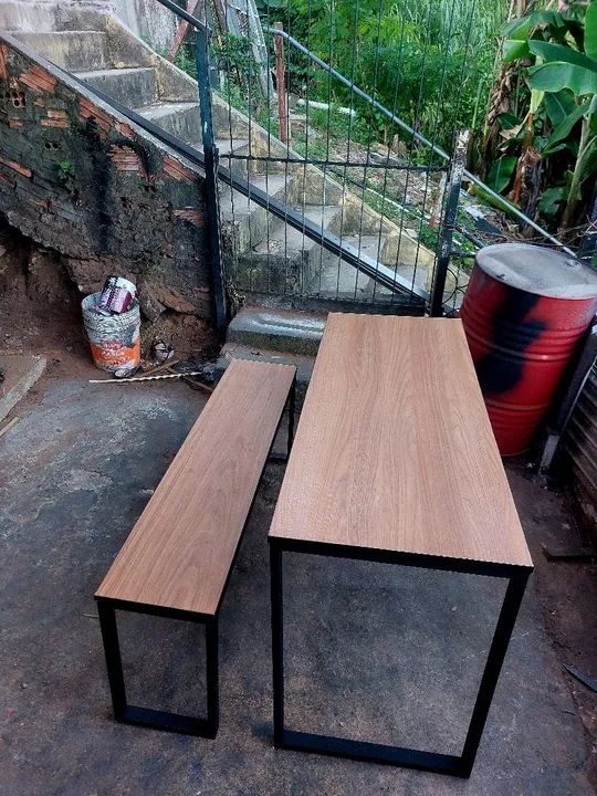 Mesa reta com suporte  - Foto 2