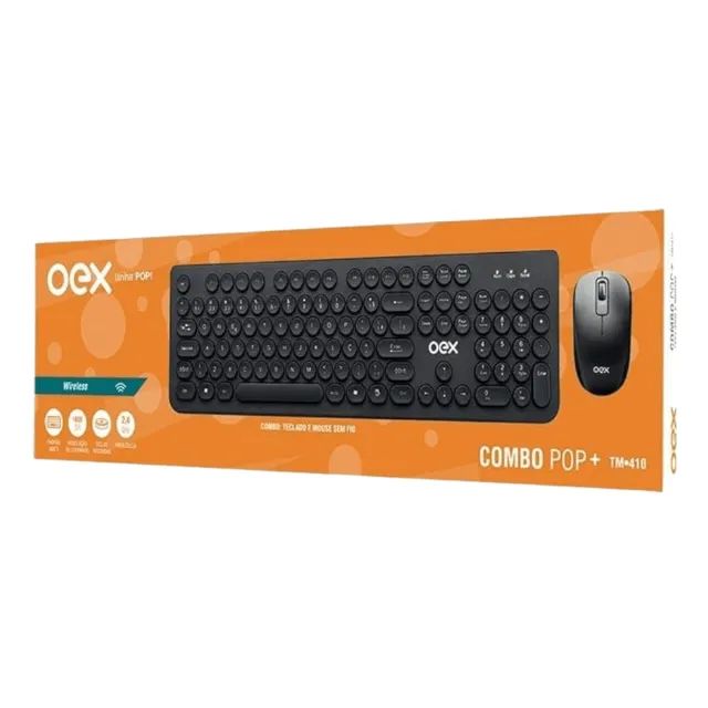Kit Teclado + Mouse sem fio + Mouse pad + Pack Pilha AA  cod: 10083 - Foto 3