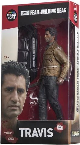 Boneco travis the walking dead caixa pouco danificada - Foto 2