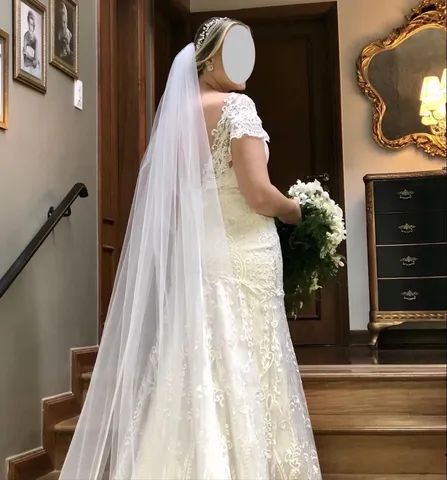 Vestido de noiva tamanho 42 - Foto 5
