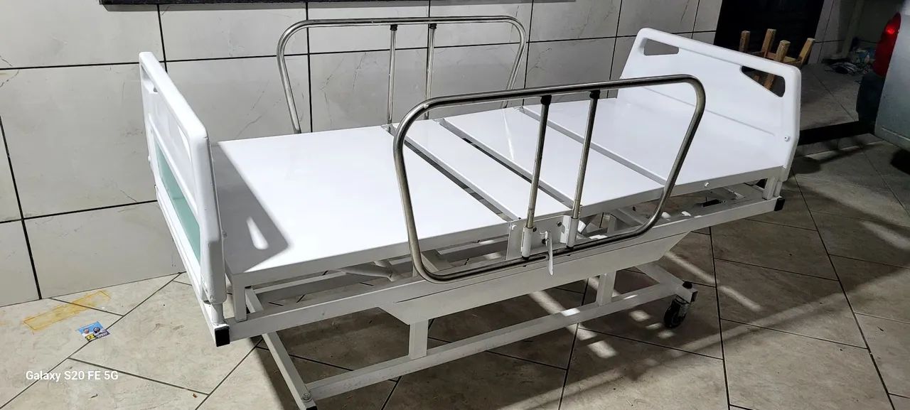 Cama hospitalar Manual 02 manivelas  - Foto 4