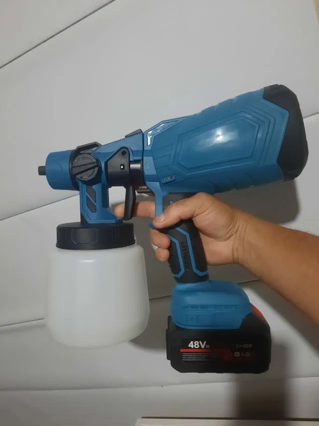 Pistola de pintura a bateria 21v profissional  - Foto 3