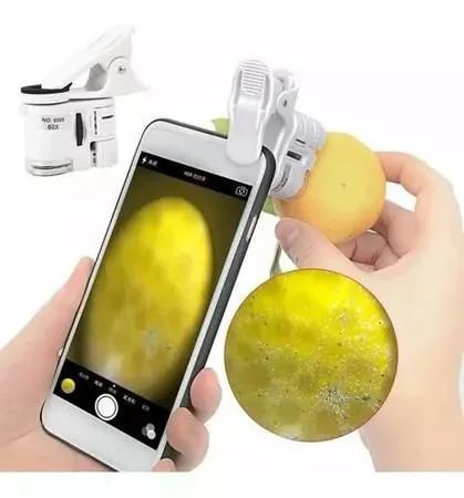 Mini Microscópio Lupa Portátil Câmera Zoom Led 60x para Celular - Foto 6