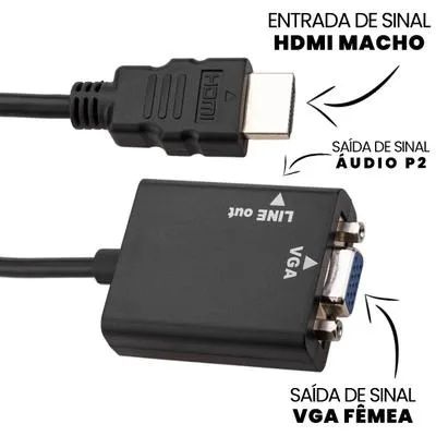 Adaptador Hdmi para Vga - Foto 2