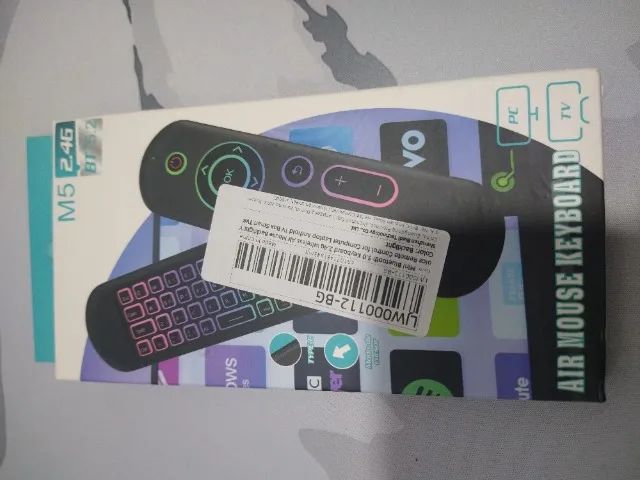 controle remoto de voz, com teclado