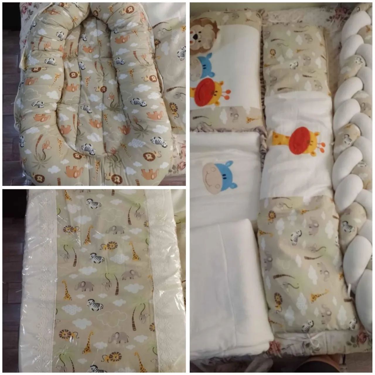 Kit berço + ninho redutor + trocador do Safari <br>R$ 250,0