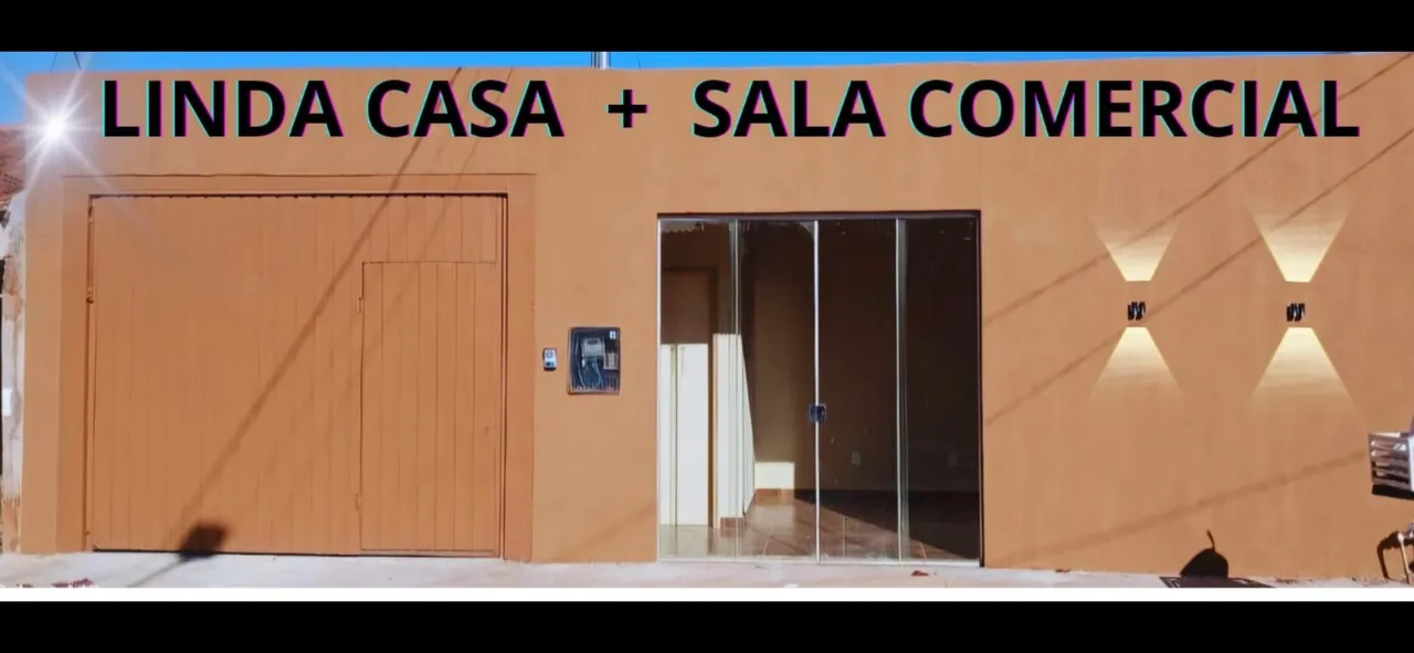 Linda Casa + Sala comercial 