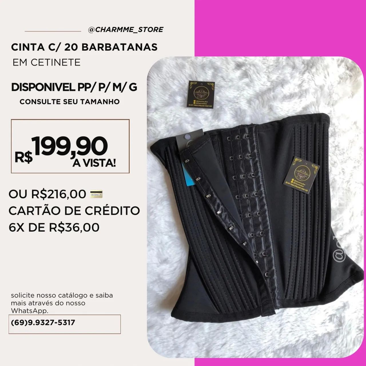 Cinta Modeladora de 20 Barbatanas . Confira! - Foto 2