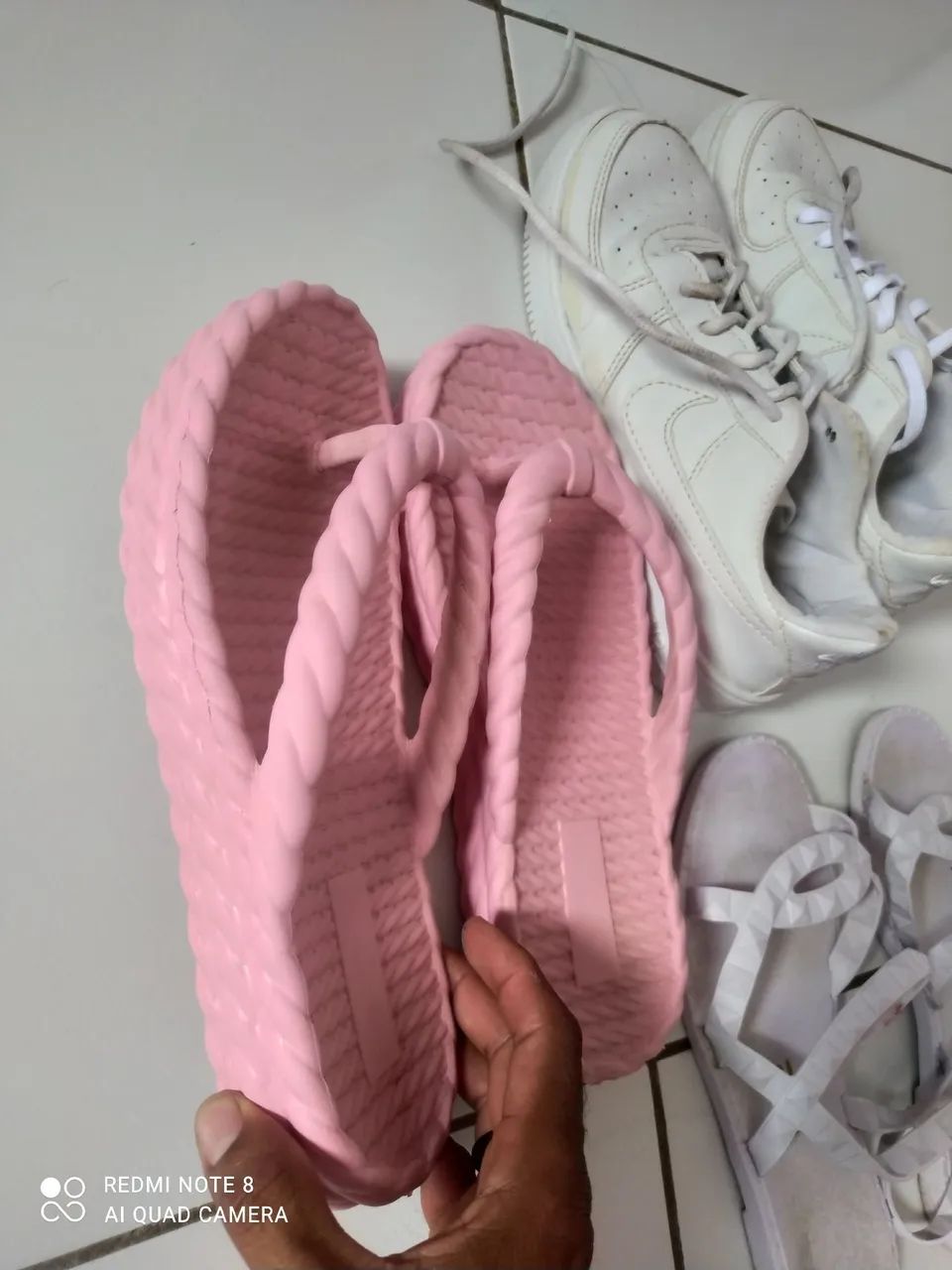 Sandália nuvem, tênis Nike e percata n38 feminino 