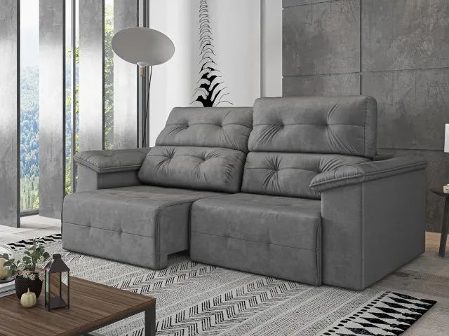 Sofá Retratil E Reclinavel Barcelona 200 cm ( **Promoção Frete Grátis** ) - Foto 3