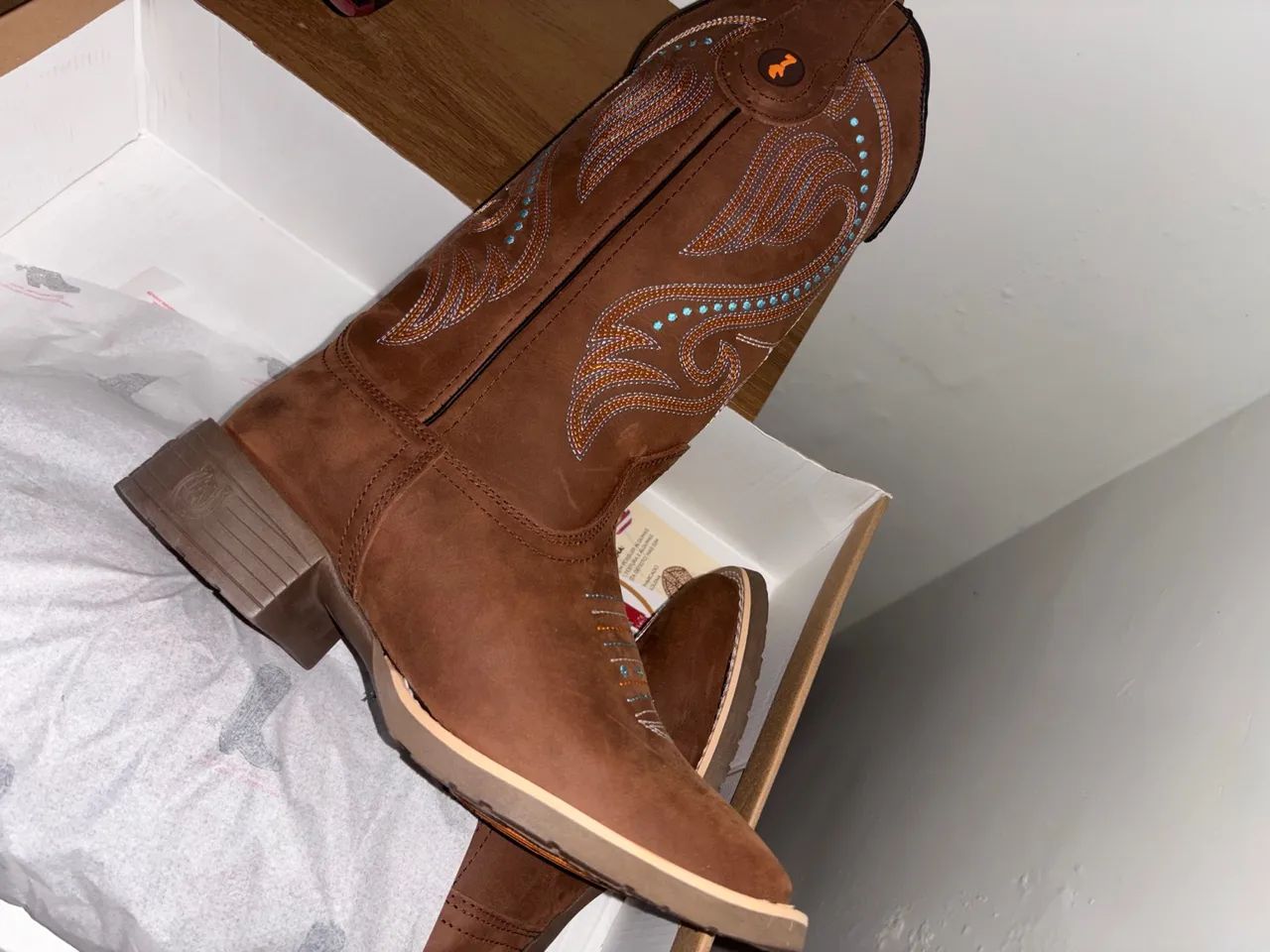 Botas Texanas de Couro bordado  - Foto 4