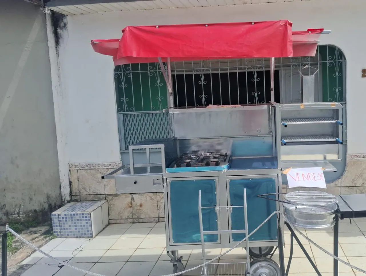 Carro de lanche. Pronto pro trabalho. - Foto 3