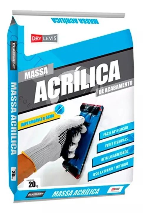 Massa Acrílica Drylevis para Acabamento - 20kg - Dry Levis