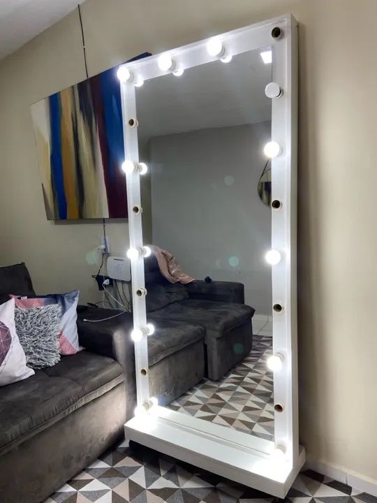 Espelho camarim com Lâmpadas LED