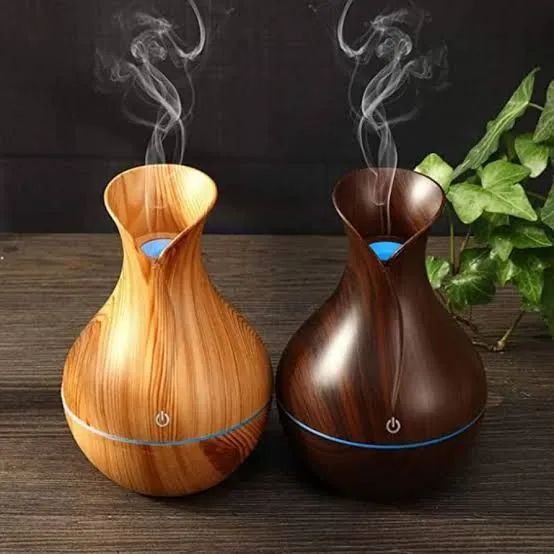 Umidificador Difusor de Aromas Ultrassônico - Madeira