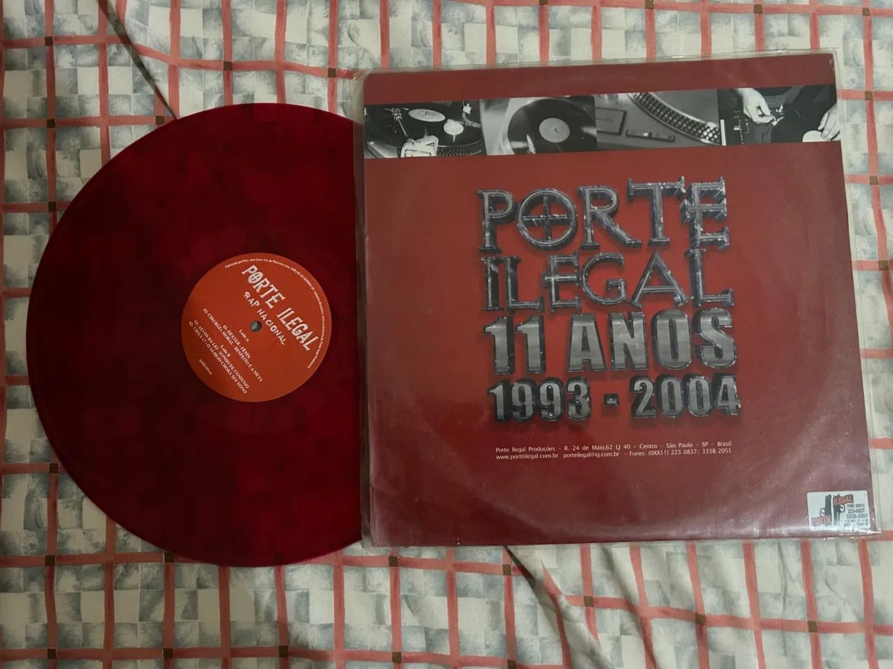 Disco de Vinil Porte Ilegal 11 Anos - Edição Limitada